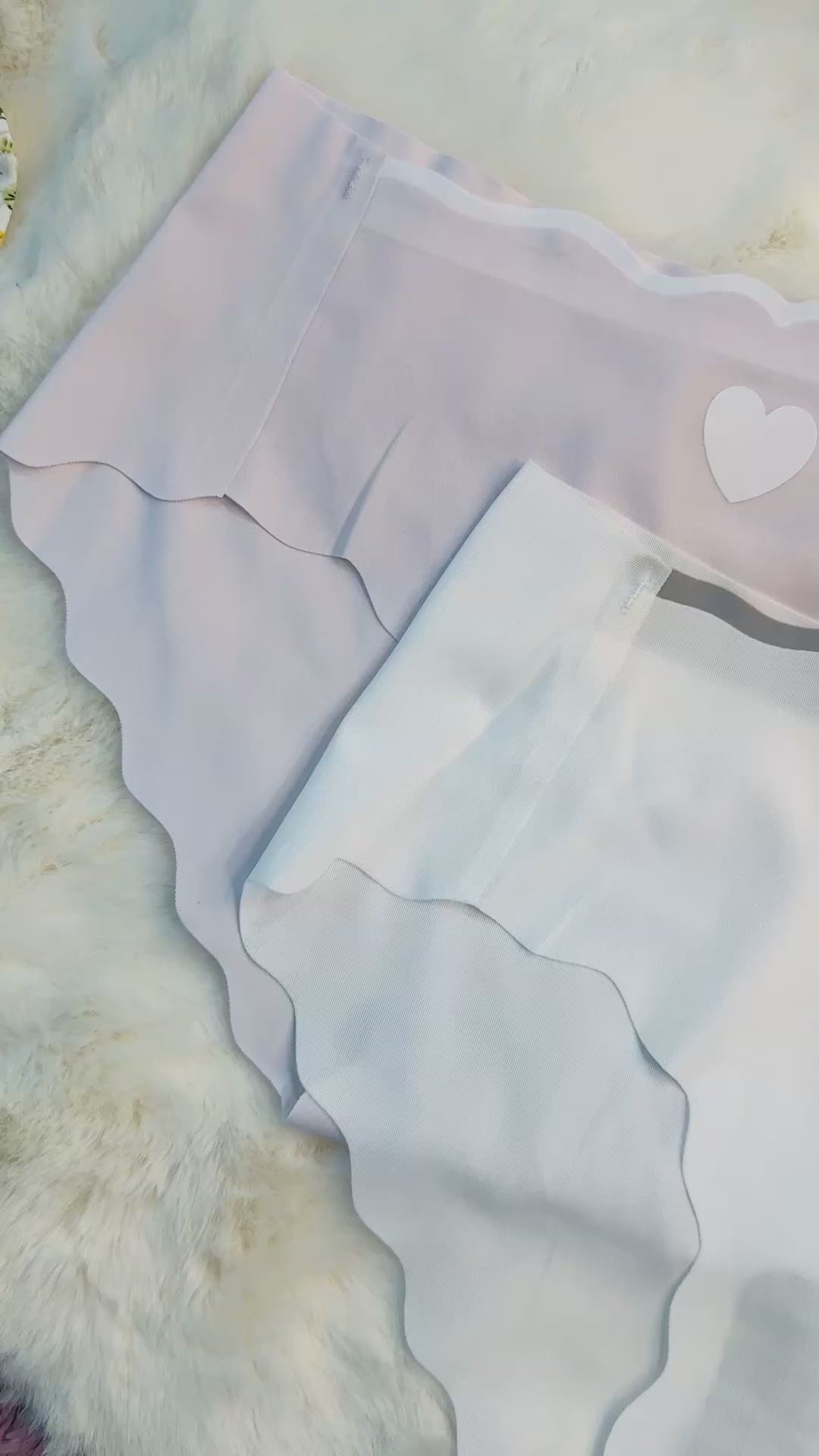 Ice Silk Seamless Heart Panties